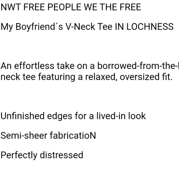 Free People We The Free Boyfriend's Tee - Picture 4 of 5